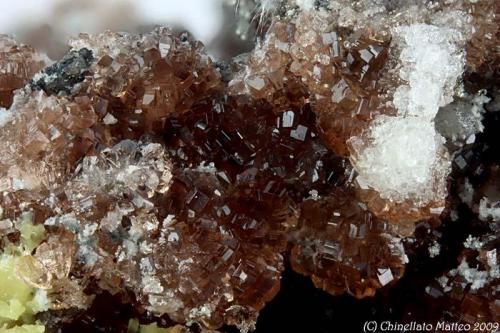 Römerite
Cava del Ferro (Bùgie mines; Trimpello), Fornovolasco, Vergemoli, Apuan Alps, Lucca Province, Tuscany, Italy
5.65 mm group of red-orange dark Romerite crystals (Author: Matteo_Chinellato)