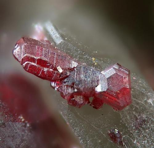 Cinnabar from Pozo San Teodoro, Almadén, Ciudad Real, Spain.
Field of view:4.6 mm (Author: Rewitzer Christian)