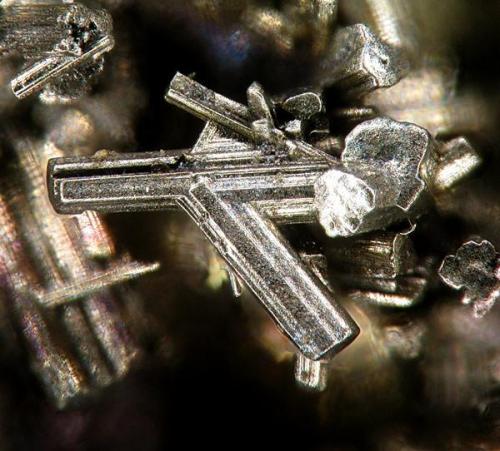 Argentopyrite - Freiberg, Saxony, Germany. 1.5 mm. (Author: Rewitzer Christian)