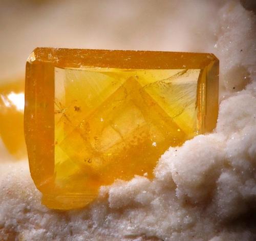 Wulfenite
Albuñuelas, Granada, Andalucía, Spain
fov 3 mm (Author: Rewitzer Christian)