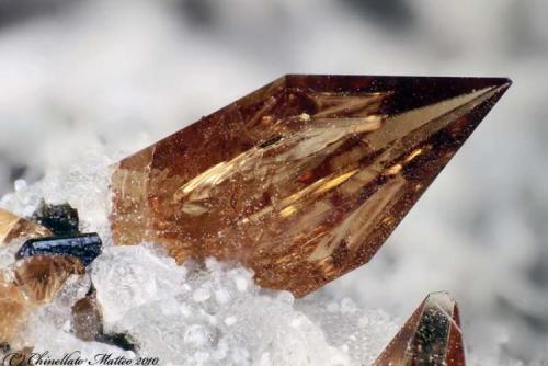 Titanite
Montenero quarry, Onano, Viterbo Province, Latium, Italy
1.74 mm orange Titanite crystal (Author: Matteo_Chinellato)