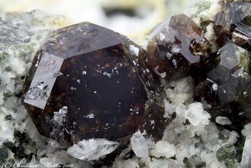 Vesuvianite
Ariccia, Alban Hills, Rome Province, Latium, Italy
8.29 mm group of Vesuvianite crystals. Ex F.Krantz Collection (Author: Matteo_Chinellato)