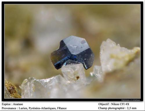 Anatase
Lurien, Pyrénées-Atlantiques, France
fov 2.5 mm (Author: ploum)