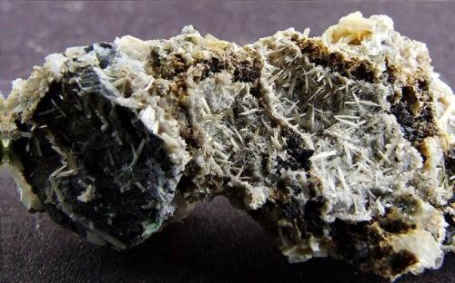 Cerussite, Galena
Force Crag Mine, Coledale, Cumbria, England, UK
30 mm across approx (Author: nurbo)