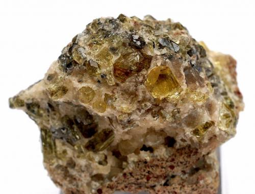 Fluorapatito -
Minas del Carmen - La Celia - Jumilla - Murcia - España -
4,9 x 4,6 x 4,2 cm. (Autor: Martí Rafel)