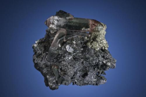 Quartz with Hematite and Pyrite
Soudan Mine, Soudan, Vermilion Range, St. Louis Co., Minnesota, USA
6.5 wide
From Don & Gloria Olson
Photo: Jeff Scovil (Author: Jordi Fabre)