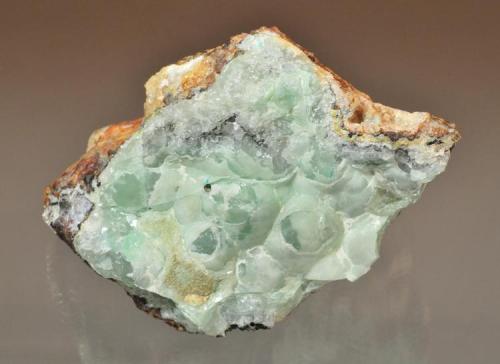 Smithsonite
Blanchard Claims, Bingham, Socorro County, New Mexico, USA
7.0 x 6.4 cm
Quality smithsonite is found rarely from Blanchard, but it does occasionally occur. (Author: Philip Simmons)
