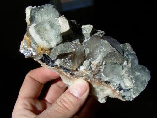 Fluorite and Galena
Blanchard Claims, Bingham, Socorro County, New Mexico, USA
14 cm across (Author: strahler)