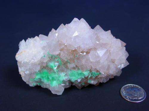 Malachite on Quartz
Blanchard mines, Bingham,NM
specimen 8cm across (Author: John Medici)