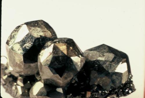Pyrite
Duff quarry, Huntsville, Ohio, USA
around 2 cm field of view (Author: John Medici)