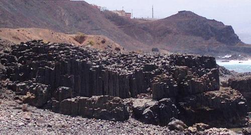 Columnas de basalto
La Isleta, Gran Canaria, España
unos 50 metros de ancho de imagen (Autor: María Jesús M.)