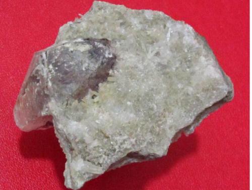 Calcite, Quartz
Ghohroud, Qamsar, Kashan County, Esfahan Province (Isfahan Province; Aspadana Province), Iran
FOV 9*8 cm
Big Calcite with tiny Quartz crystals
Calcite Size: 5 cm (Author: h.abbasi)