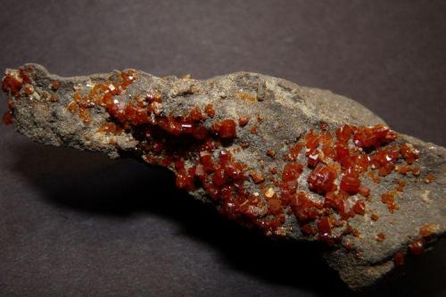 Vanadinite
Mibladen, Midelt, Morocco
8x4x3 cm (Author: B&A)