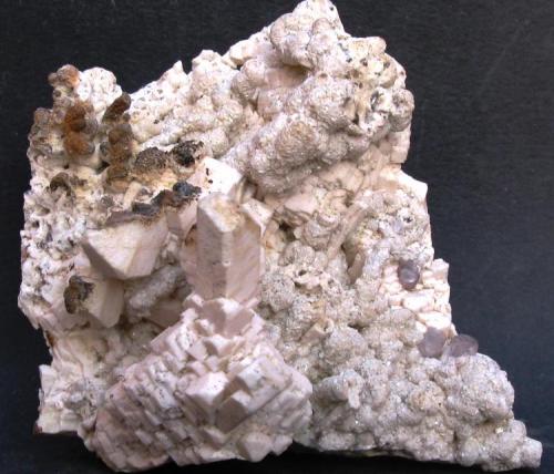 Ortoclasa con Fluorita.
Formacion Papachacra. Belén. Catamarca. Argentina.
Tamaño:14x12 cm. (Autor: Jose Luis Otero)