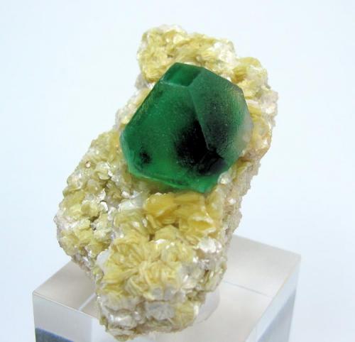 Fluorite, mica
Erongo Mountain, Erongo Region, Namibia
50 mm x 27 mm (Author: Carles Millan)