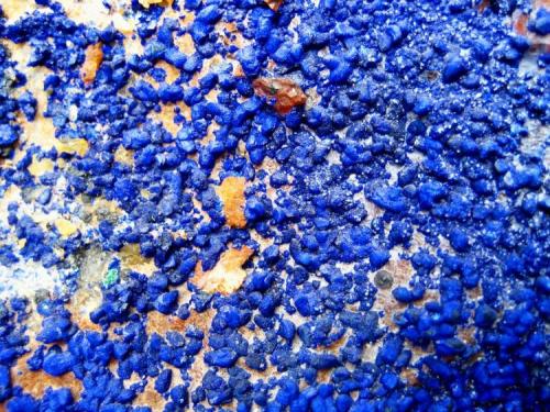 Azurite with great blue colour
Aouli, Khénifra Province, Meknès-Tafilalet Region, Morocco
FOV 30 mm (Author: Tobi)