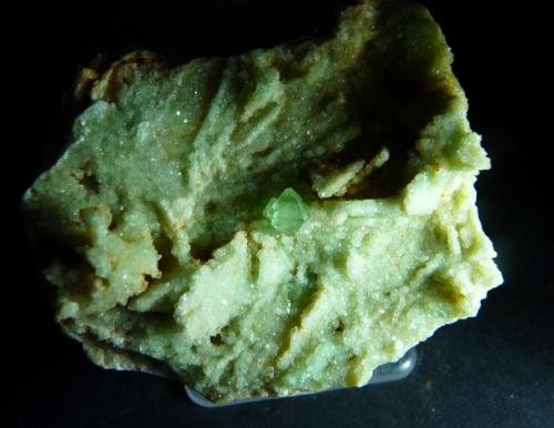 Fluorita.<br />Pedrera Berta, Turó de Can Domènech, Serra de Roques Blanques, Sant Cugat del Vallès-El Papiol, Comarca Vallès Occidental / Baix Llobregat, Barcelona, Cataluña / Catalunya, España<br />60 x 50 mm.  Cristal  7 mm.<br /> (Autor: Jesus Franquesa Baucells)