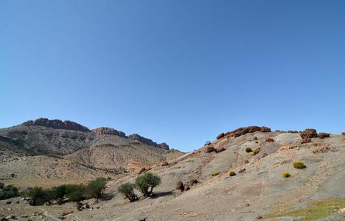 Por el camino pasamos por las montañas de Zair Zaiane. 
G. Sobieszek photo. (Autor: Josele)