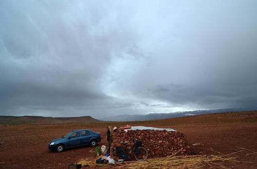 ... así que nos escondimos en el pequeño refugio.
G. Sobieszek photo. (Autor: Josele)