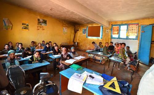 Estudiantes en plena clase.
G. Sobieszek photo. (Autor: Josele)