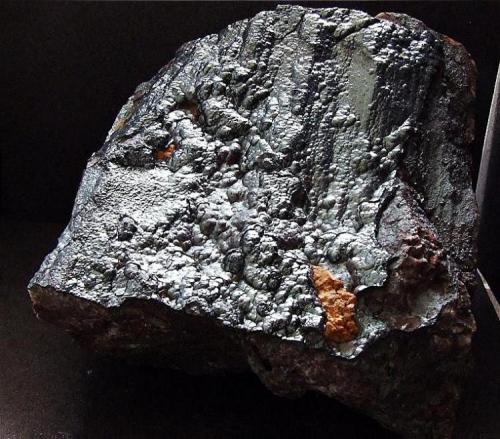 Hematite (var Kidney Ore)
Frizington Parks / New Parkside mine, Frizington, Cumbria
75 x 65 mm (Author: nurbo)
