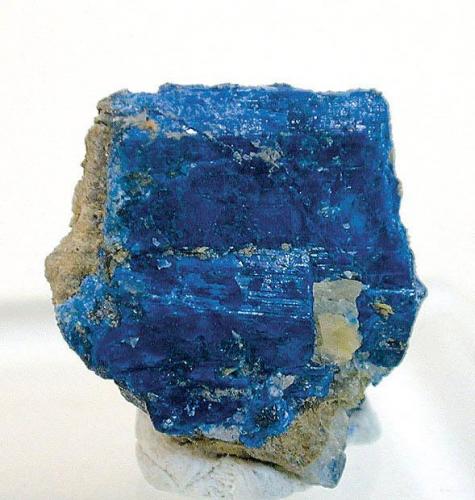 Chalcostibita
Rar el Anz, Casablanca, Marruecos
Tamaño de la pieza: 1.6 × 1.6 × 0.5 cm.
Foto: Minerales de Referencia (Autor: Jordi Fabre)