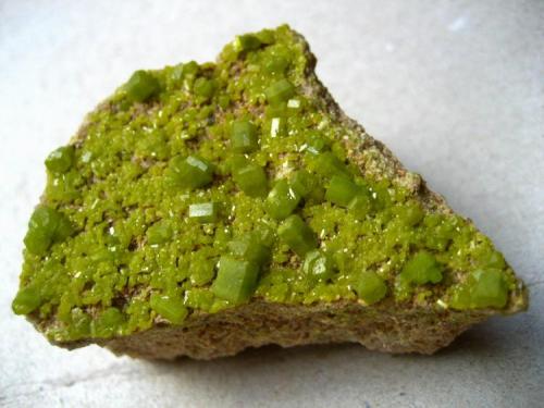 Pyromorphite
Tanzfleck, Freihung, Upper Palatinate, Bavaria, Germany
Specimen width 55 mm (Author: Tobi)