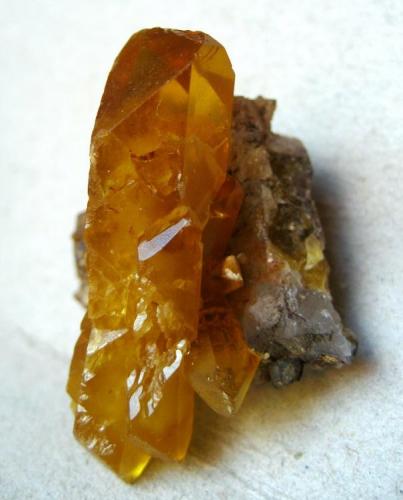 Baryte
Pöhla, Erzgebirge, Saxony, Germany
Size of the double-terminated crystal 40 mm (Author: Tobi)