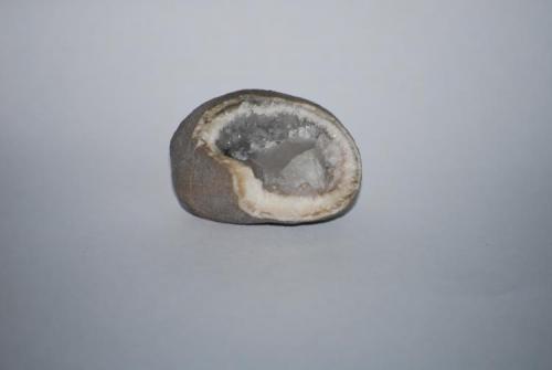 Cuarzo (geoda) formada dentro de un micraster
Playa de Mataleñas, Santander, Cantabria, España
5 cm. (Autor: Apacheaguayo)