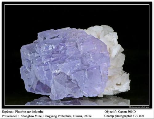 Fluorite
Shangbao Mine, Leiyang Co., Hengyang, Hunan, China
fov 70 mm (Author: ploum)