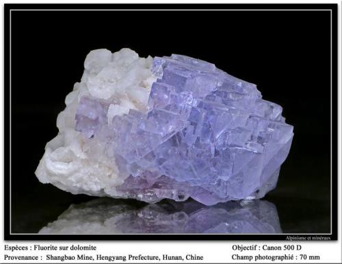 Fluorite
Shangbao Mine, Leiyang Co., Hengyang, Hunan, China
fov 70 mm (Author: ploum)