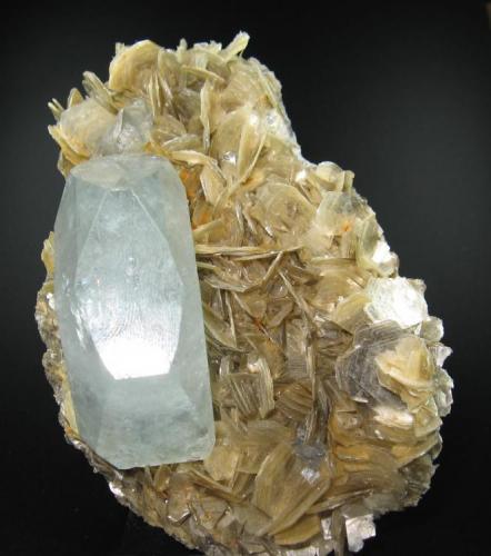 Berilo, moscovita
Mt Xuebaoding, Pingwu, Mianyang, Sichuan, China
100 mm x 70 mm (Autor: Carles Millan)