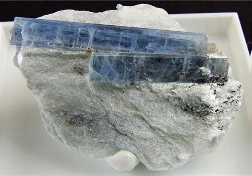 Kyanite, Micro (?) Staurolite, on Schist
Sponda Alp, Pizzo Forno, Chironico Valley, Laventina, Ticino, Switzerland.
30 x 20 mm (Author: nurbo)