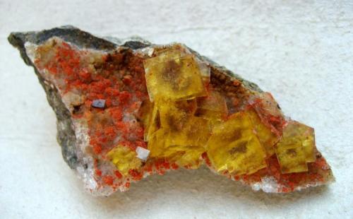 Fluorite
Dörfel Quarry, Annaberg, Erzgebirge, Saxony, Germany
Specimen width 65 mm (Author: Tobi)