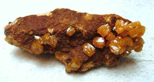 Mimetite
Pingtouling Mine, Qingyuan Prefecture, Guangdong Province, China
Specimen width 50 mm (Author: Tobi)