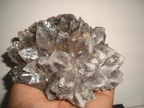 Calcite with inclusions of goethite
San Antonio el Grande, Santa Eulalia, Aquiles Serdán, Chihuahua, Mexico
13 cm. (Author: javmex2)