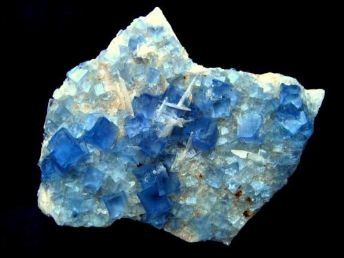 Fluorite
Blanchard Mine, Bingham, Hansonburg District, Socorro Co., New Mexico, USA
Specimen size 90 mm (Author: Tobi)