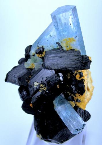 Beryl, schorl, microcline
Erongo Mountain, Usakos and Omaruru Districts, Erongo Region, Namibia
80 mm x 42 mm (Author: Carles Millan)