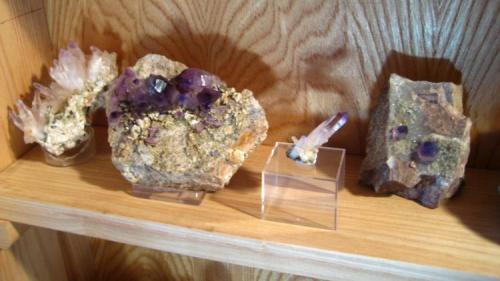 Amethysts from Namibia, Mexico and Kazakhstan (Author: Tobi)