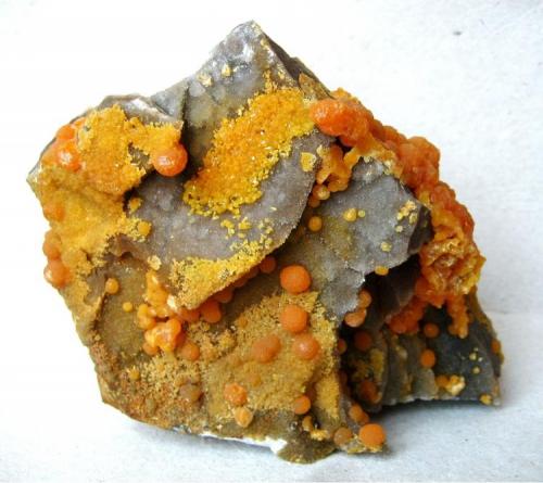 Mimetite
Haus Baden Mine, Badenweiler Pb mining District, Black Forest, Baden-Württemberg, Germany
Specimen size 100 mm (Author: Tobi)