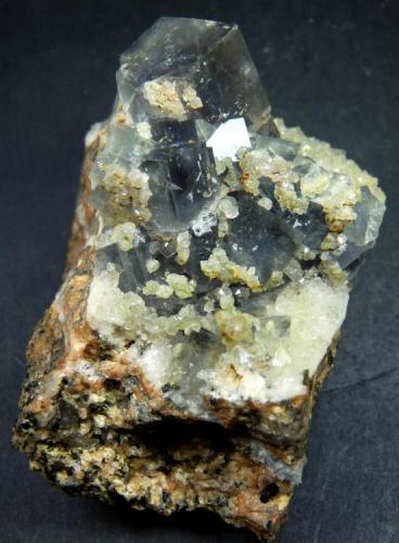 Fluorita<br />Matagalls Mine (Sant Marçal Mines), Sant Marçal, Viladrau, Comarca Osona, Gerona / Girona, Catalonia / Catalunya, Spain<br />55 x 45 mm.<br /> (Autor: Jesus Franquesa Baucells)