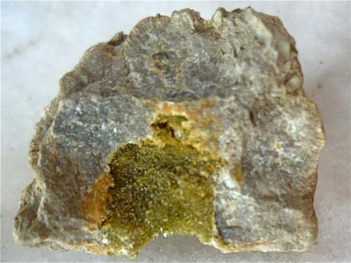 Anapaíta<br />Anapaite deposit, Prats i Sansor (Prats y Sampsor), Comarca Cerdanya, Lérida / Lleida, Catalonia / Catalunya, Spain<br />Ancho de imagen 6 cm<br /> (Autor: María Jesús M.)