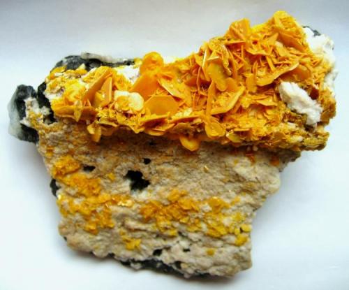 Wulfenite
Stefanie Mine, Bad Bleiberg, Carinthia, Austria
Specimen size 6,5 cm (Author: Tobi)