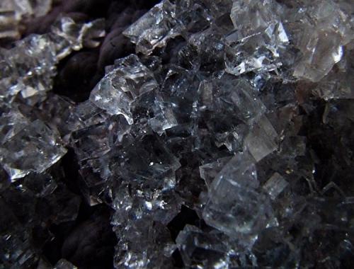 Fluorite on Hematite,
Florence Mine, Egremont, Cumbria, England, UK.
Fluorite to 4 mm (Author: nurbo)