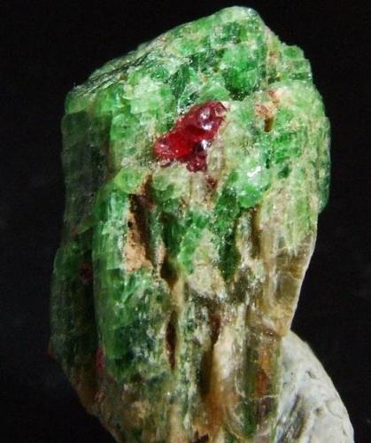 Diopside with Spinel
Burma
14 x 5 mm approx (Author: nurbo)