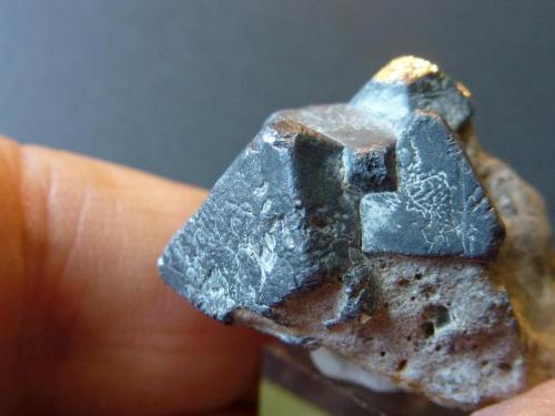 Galena<br />Bakio Quarry, El Calero, Bakio, Comarca Uribe, Vizcaya / Bizkaia, Basque Country (Euskadi), Spain<br />3,5 x 2 cm<br /> (Autor: javier ruiz martin)