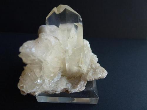 Yeso<br />Alabaster quarries, Fuentes de Ebro, Delimitación Comarcal de Zaragoza, Zaragoza, Aragon, Spain<br />4,5 x 2,5 cm. el cristal de yeso<br /> (Autor: javier ruiz martin)