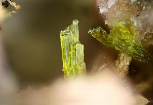 Epidota
Torás, Castellón, Comunidad Valenciana, España
cristal de 0,5 mm. (Autor: josminer)