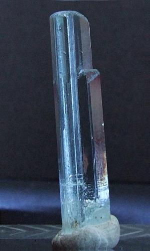 Aquamarine,
Gilgit/Baltistan Area, Pakistan.
30 x 6 mm (Author: nurbo)