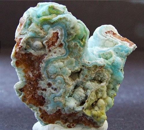 Hemimorphite
Old Glecrieff Vein, Wanlockhead, Scotland, UK
25 x 25 mm
Found July 2000 (Author: nurbo)